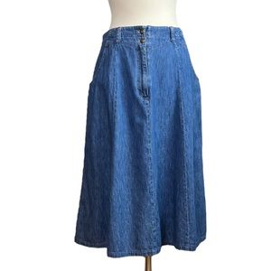 🎉SALE Vintage 80s Cherokee Denim Skirt
